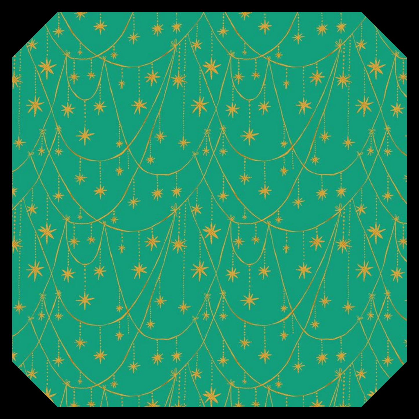 Star Garland - Peacock