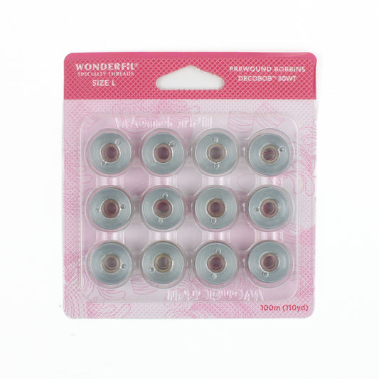 DBPWL113 - Dove Grey - DecoBob™ 80wt Thread Prewound Bobbins