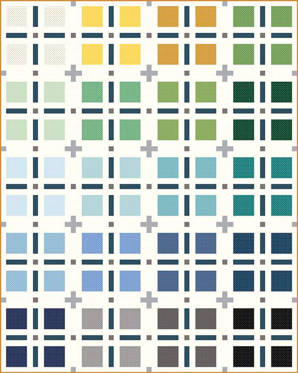 Plaid Plus Quilt Pattern by Allie Perry