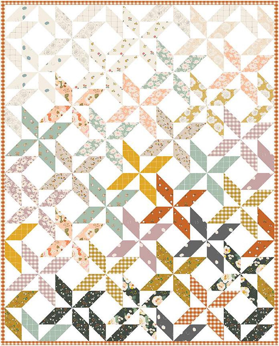 Peaceful Pinwheels Quilt Pattern by Minki Kim