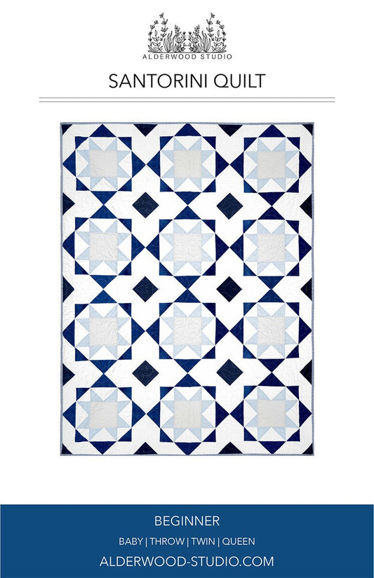 Santorini Quilt Pattern by Alderwood Studios