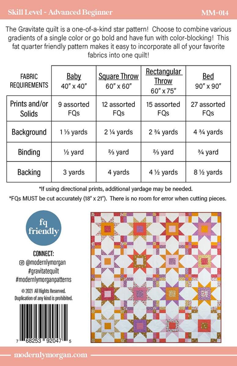 Gravitate Quilt Pattern by Modernly Morgan
