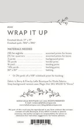 Wrap it Up Pattern by Lella Boutique