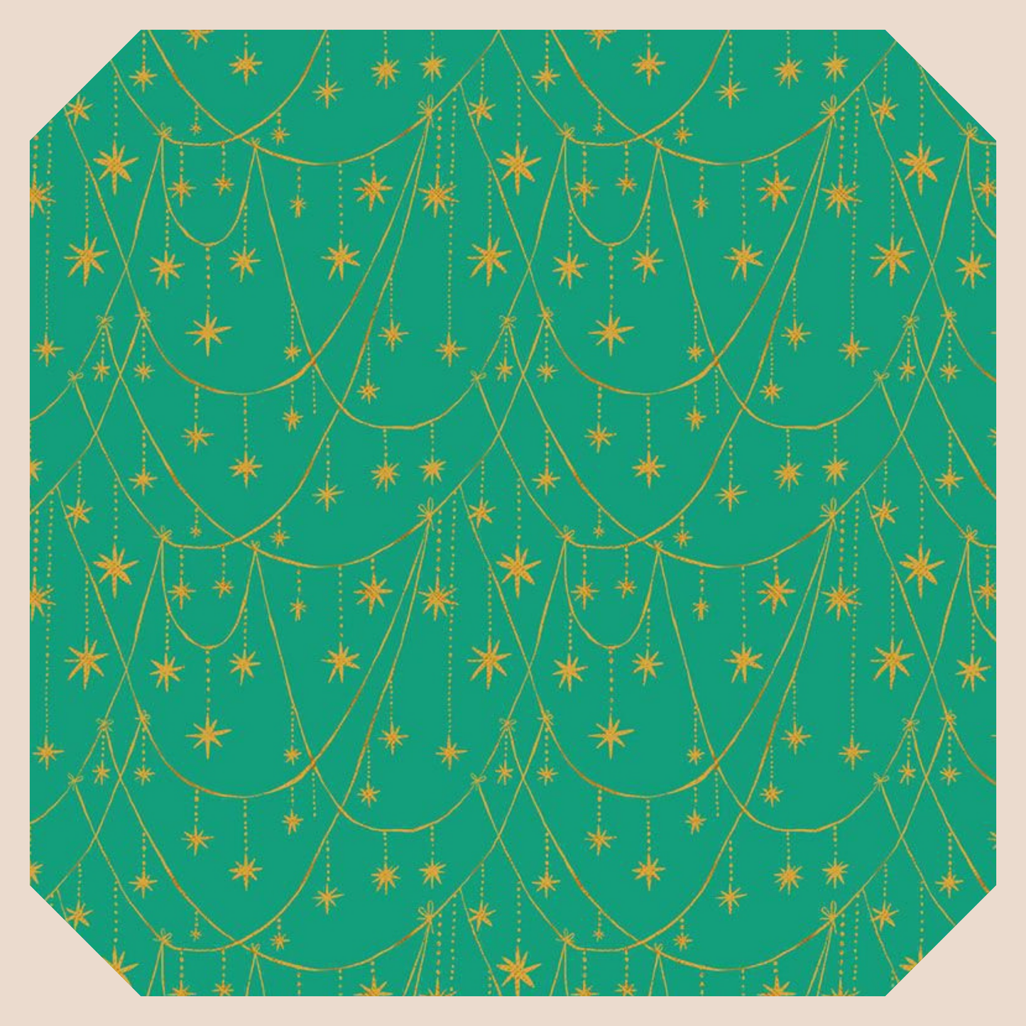 Star Garland - Peacock