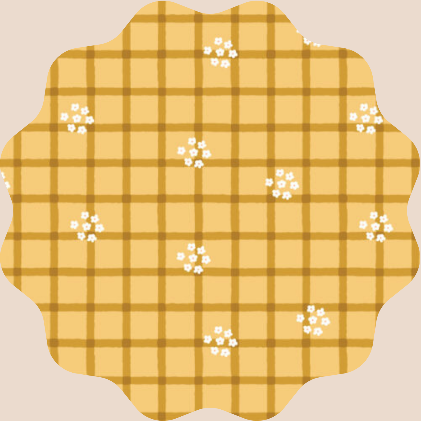Daisy Plaid Gold