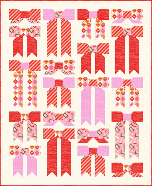 Top Knot Quilt Kit - Holiday Reds & Pinks
