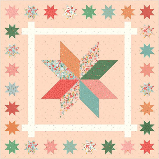 Primrose Star Quilt Pattern by Amanda Niederhauser
