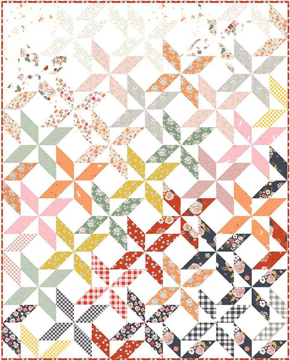 Peaceful Pinwheels Quilt Pattern by Minki Kim